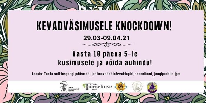 Lae alla app_ Actionbound Otsi üles mäng_ 5vitamiini Vasta 10 päeva järjest 5-le küsimusele ja võida auhindu! Loosis_ Tartu