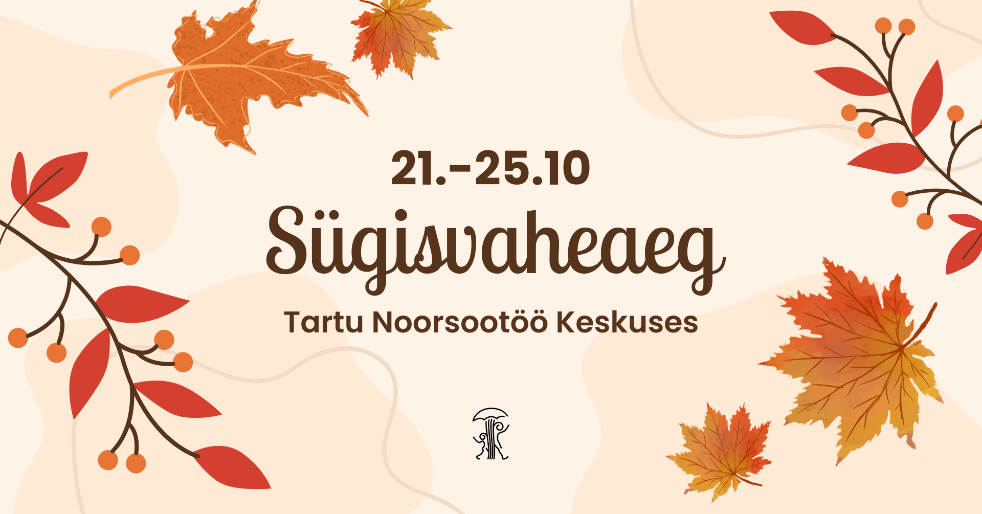 Sügisene koolivaheaeg on kohe-kohe ukse taga! Vaheaja nädalal, mis leiab aset 21.-27. oktoobril, on meie keskused just Sulle erinevaid vingeid võimalusi täis! 